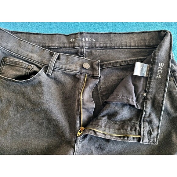Mott And Bow Mens Straight Leg Stone Gray Jeans 34x32 Classic Loose Denim - Picture 6 of 12